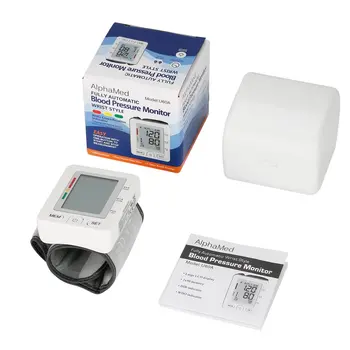 

JS-W01 LCD Digital Blood Pressure Meter Wrist BP Home Heart Beat Pulse Monitor with Cuff Voice Health Care Instrument