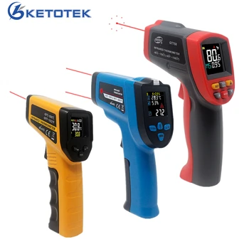 

Non-contact Infrared Thermometer Digital IR Thermometer Handheld LCD Temperature Meter Laser Gun Color Screen