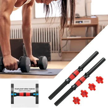 

Muscle Strengthening Portable Solid Steel Multifunction Handle Gym Workout Home Dumbbell Bar Weight Lifting Spinlock Collar