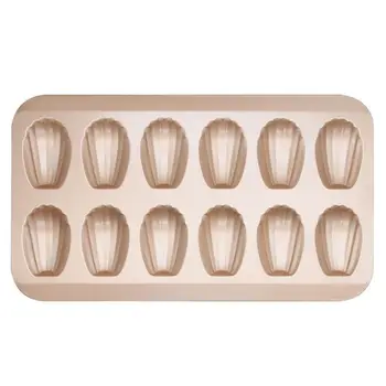 

Retail/Wholesale 12Cup Nonstick Madeleine Pan Shell Shaped Carbon Steel Mold Baking Mould Tools