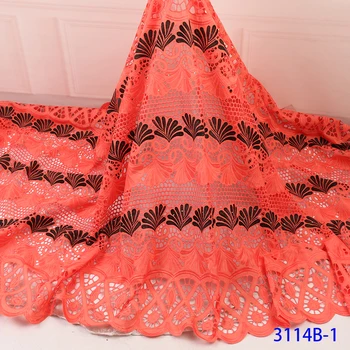 

Hot Sale Nigerian Laces Fabrics 2019 High Quality African Silk Milk Lace Fabric Wedding African French Net Lace QF3114B-1
