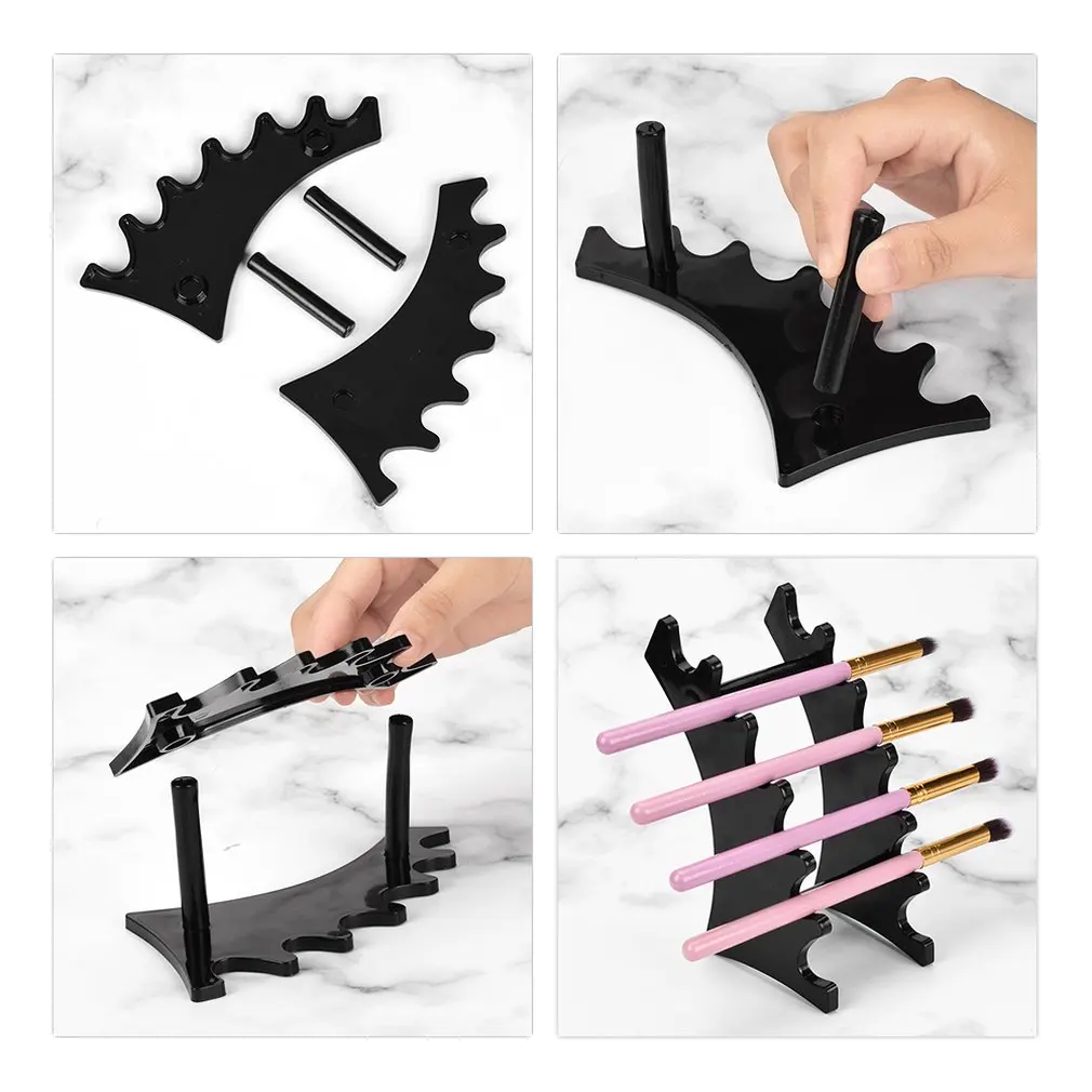 Women Makeup Pen Pencils Display Frame Blusher Brush Holder Stationery Stand Rack Makeup Tools Brush Holder
