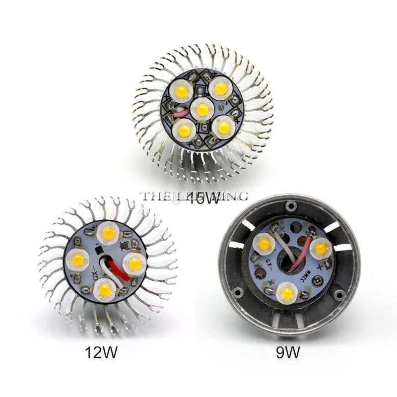 1 светодиодный светильник высокой мощности CREE GU10 E27 GU5.3 E14 3X3W 9 Вт 4x3 12 5X3W 15 85 265