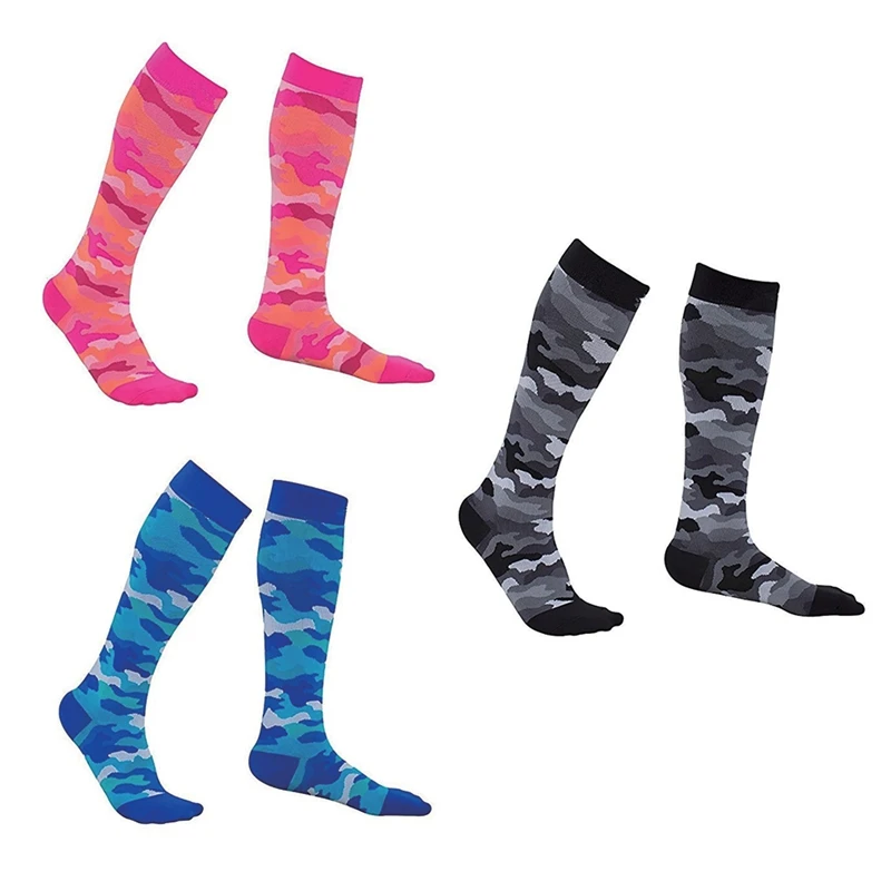 Компрессионные носки для бега для мужчин и женщин, носки с трубкой, поддерживающие нейлоновые спортивные уличные длинные носки с низким давлением