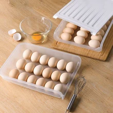 Baffect лоток для яиц прозрачный ящик для хранения яиц холодильник контейнер для хранения продуктов с наклоном дизайн легкий доступ