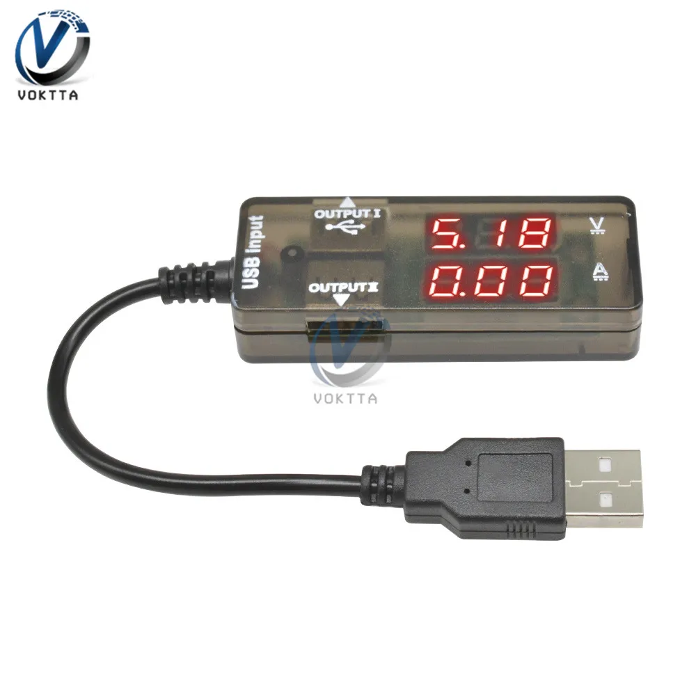 Портативный usb-тестер с проводом Вольтметр Амперметр детектор Мощность банк Батарея Зарядное устройство USB Doctor Meter Цифровой Тестер