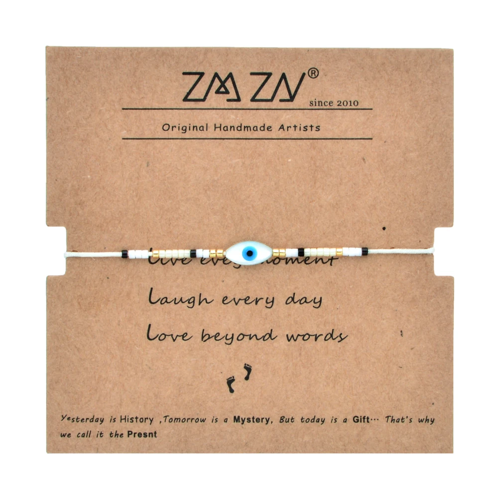 ZMZY Boho Handmade Friendship Bracelets Delica MIYUKI Evil Eye Bracelet Shell Eye Charm Pulseira Mujer Jewelry Women Gift - Image 5