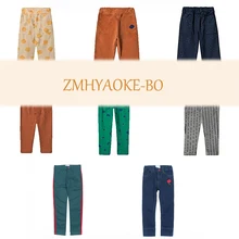 Предпродажа, ZMHYAOKE-BO CH*, штаны в полоску для девочки, штаны с оборками для девочек Одежда для маленьких девочек зимняя одежда для маленьких мальчиков штаны для мальчиков