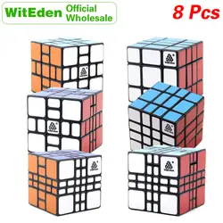 WitEden Oskar Mixup 3x3x3 3x3x4 4x4x3 4x4x4 Plus кубик руб оптом набор много сноп 8PCS профессиональный Скорость куб головоломки антистресс Непоседа игрушки для