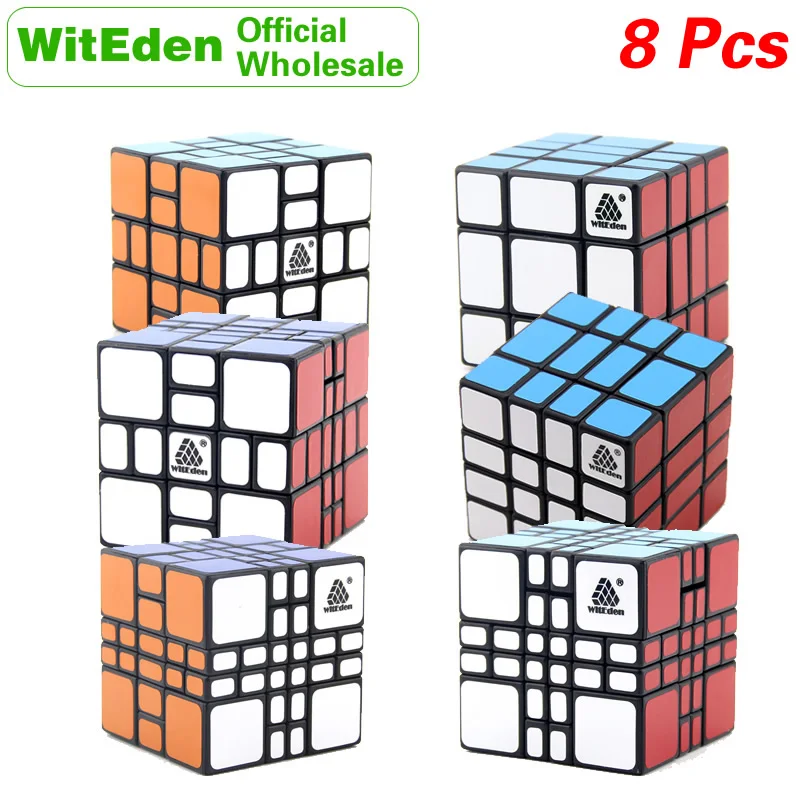 WitEden Oskar Mixup 3x3x3 3x3x4 4x4x3 4x4x4 Plus кубик руб оптом набор много сноп 8PCS профессиональный