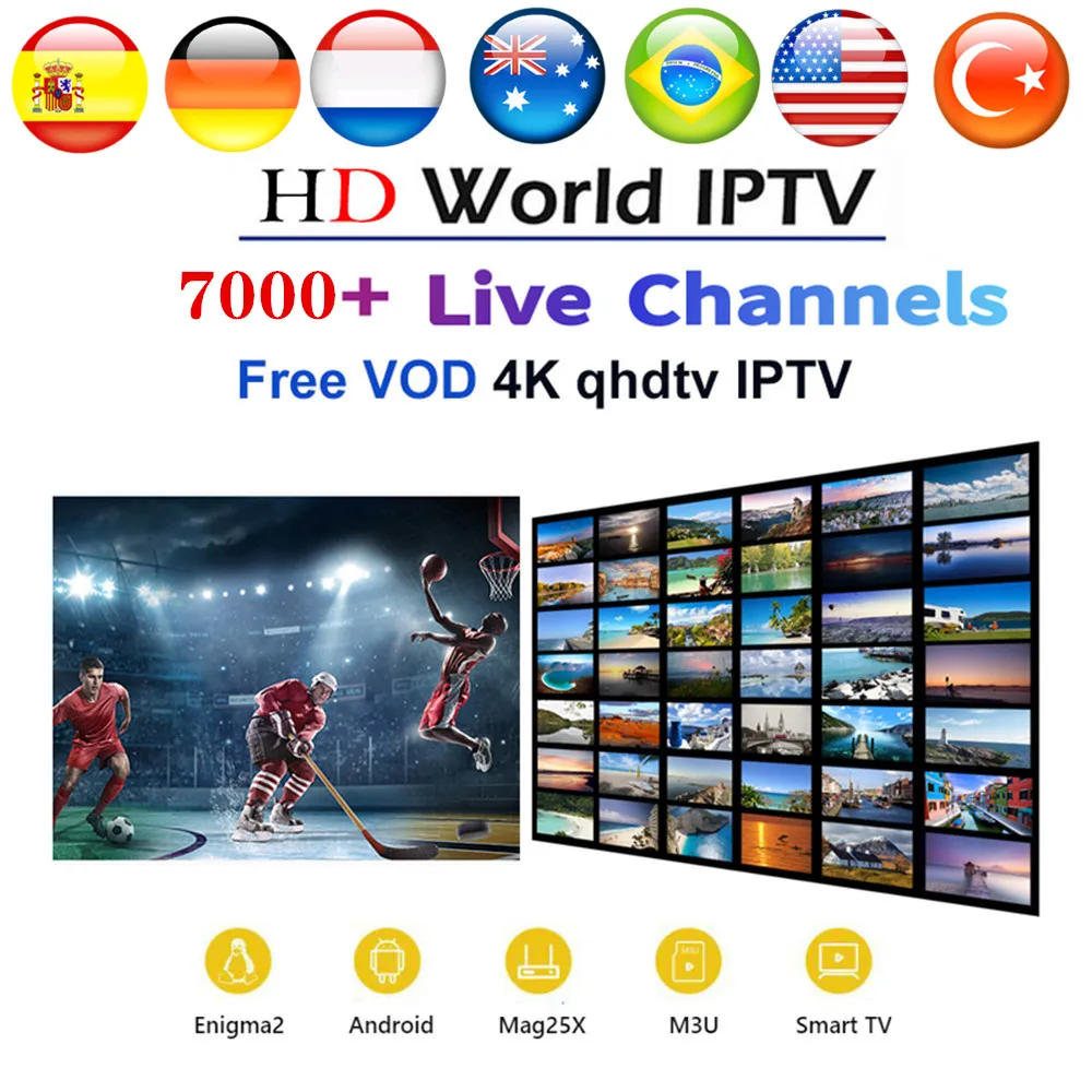 IP tv M3u подписка Ip tv Италия Великобритания немецкий французский Испанский польша Mediaset Премиум для Android Box Enigma2 Smart tv PC Linux