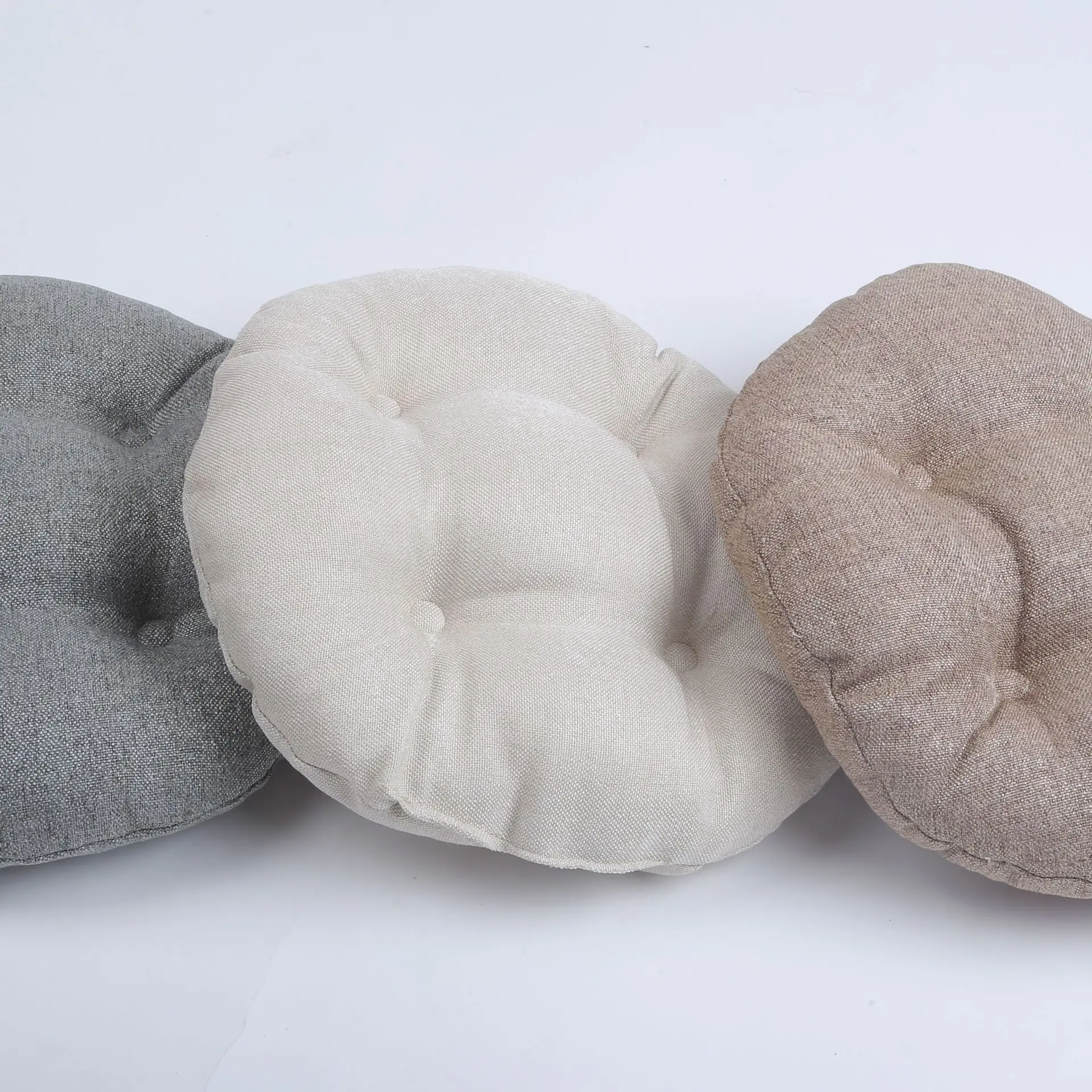 

Cross Border for Pastoral Style Linen-like round Cushion Thick Futon Tatami Cushion Floor Mat Customizable