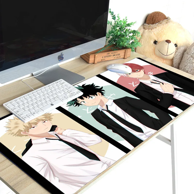 Коврик для мыши 80*30 см Моя геройская Академия deku Bakugou Katsuki модель любителей