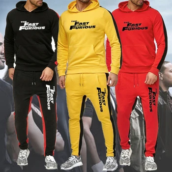 

Mens Sports Jogging Wear Fashion Moving Printing Suit Casual Hooded Sweater Pants Cotton Sweatshirt Suit
