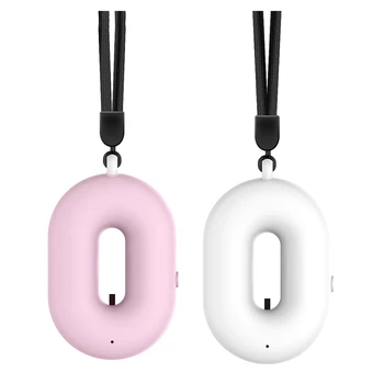 

Hot Hanging Neck Air Purifier, Household Portable Car Oxygen Bar USB Rechargeable Negative Ion Necklace Purifier(2 Pack)