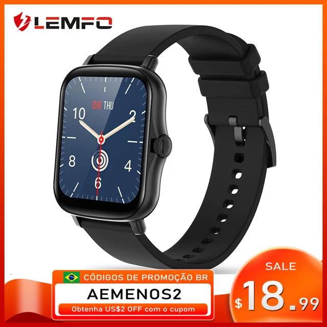 LEMFO Smart Watch Y20 2021 Men Women 1.69 inch Full Touch Screen Fitness Tracker IP67 Waterproof GTS 2 2e Smartwatch pk P8 Plus 1