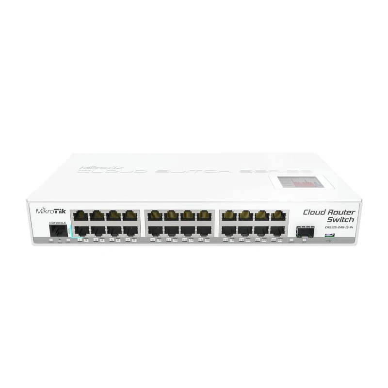 

MikroTik CRS125-24G-1S-IN Cloud Router Gigabit Switch, 24x10/100/1000 Mbps Gigabit Ethernet with AutoMDI/X