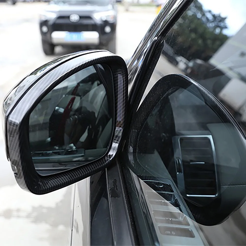 Car Exterior Door Rearview Mirror Guard Eyebrow Frame Cover Trim Fit for Land Rover Discovery Sport 2015 2016 2017 2018 2019 (10)