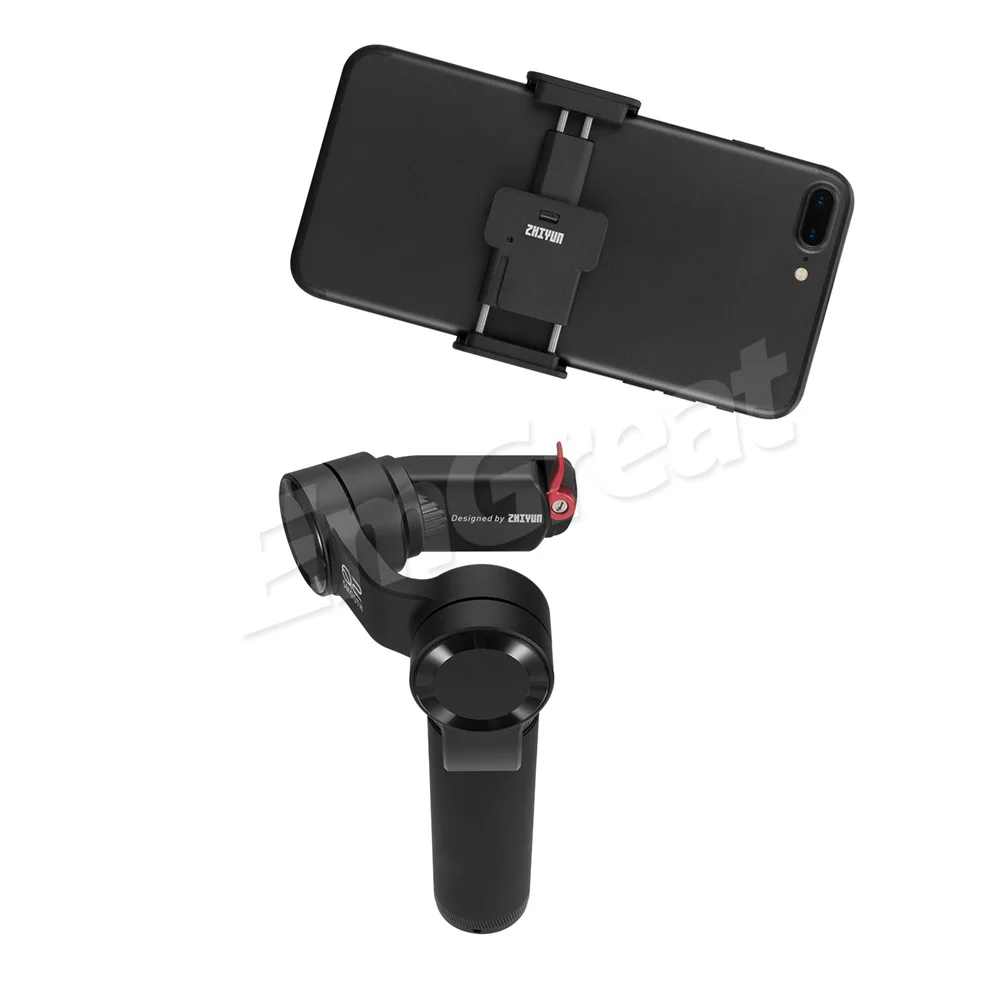 Zhiyun Smooth Q2 Pocket Size Portable 3-Axis Smartphone Handheld Gimbal Aluminum for iPhone 11 Pro Max XS X 8 other Mobile Phone