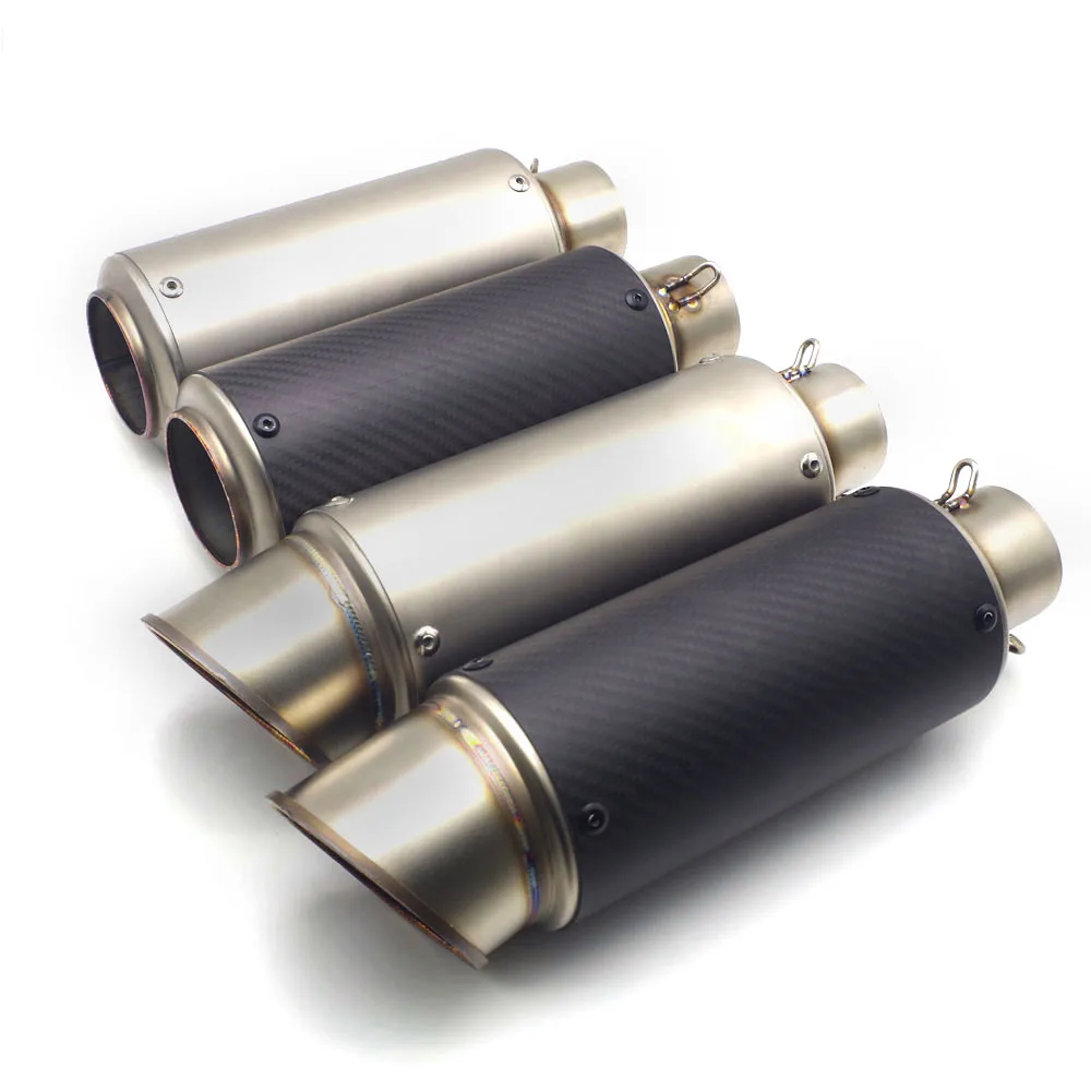 

For yamaha r6 2006 fz25 yamaha tdm 900 fzs 600 burgman 650 51/61mm Inlet Universal motorcycle exhaust scape moto muffler Pipe