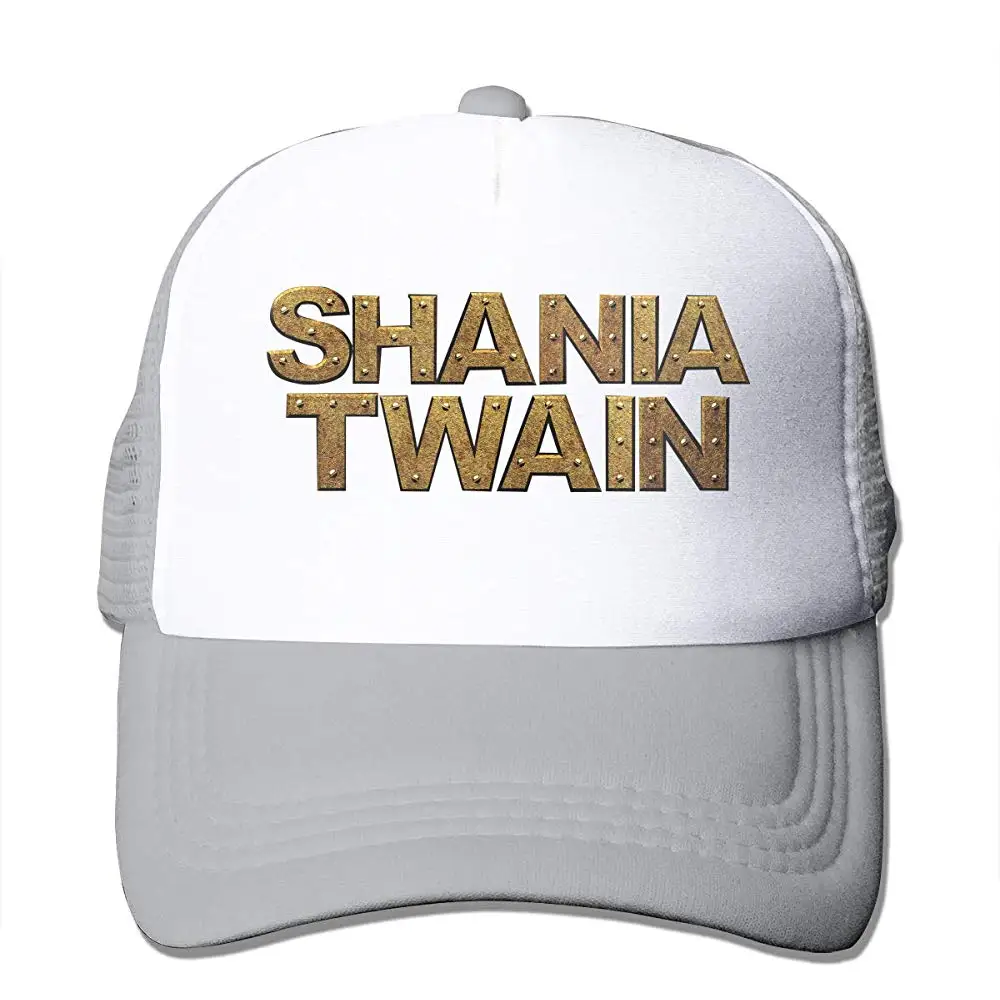 Tsdfcshana Twain смешной логотип музыкальной группы Дальнобойщик шляпа бейсбольная Кепка сетки Черная для подростков и взрослых