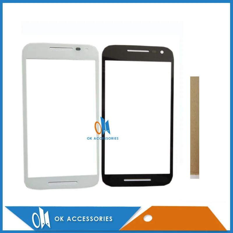 Черно-белый цвет 1 шт./лот для Motorola Moto G3 G 3rd Gen XT1540 XT1541 внешний стеклянный экран с