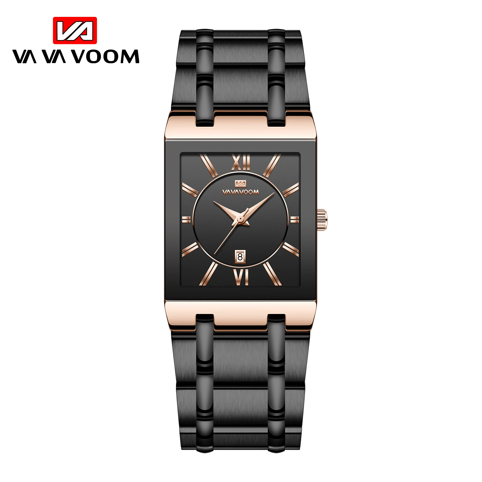 

VAVA VOOM Men's Wrist Watches 2021 Brand Luxury Man Quartz Watch Business Male Date Clock Casual Fashion Black Relogio Masculio