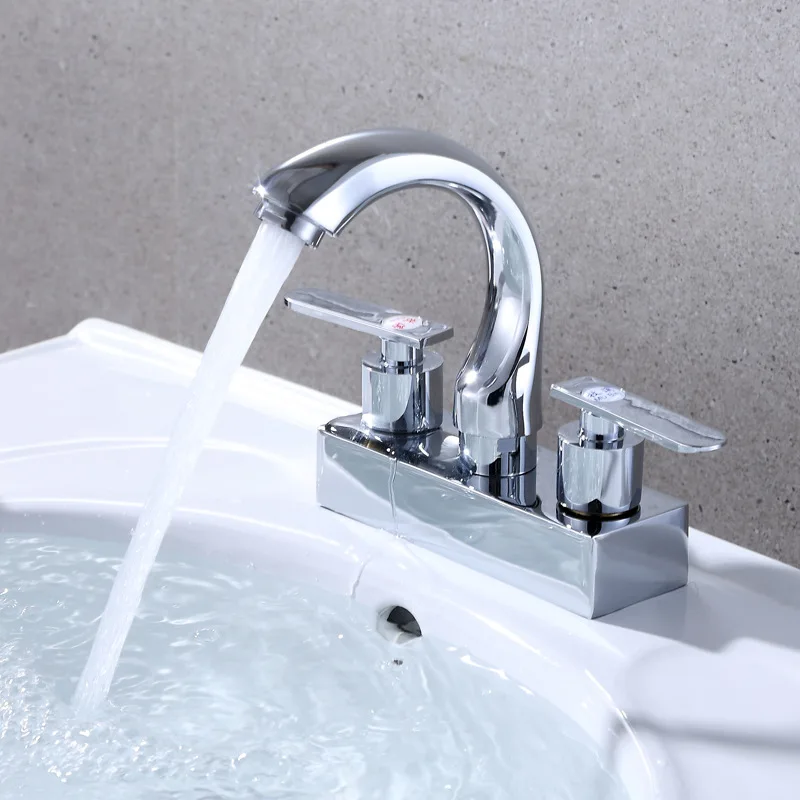 

Biswitch Diplopore 3-hole Ceramic Basin Hot And Cold Faucet Water Extractor Rotatable Basin Faucet Wholesale