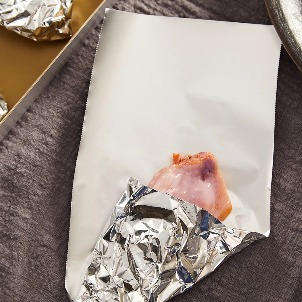 Металлическая жестяная фольга бумажная упаковка продуктов питания для готовки выпечки барбекю гриль серебро для выпечки Оловянная фольга для выпечки для приготовления барбекю Кухонные Принадлежности