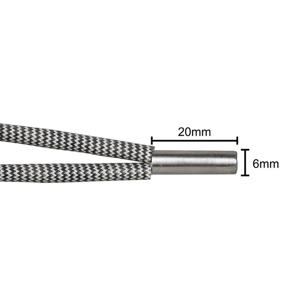 12 В 50 Вт/24 В 50 Вт 6*20 мм Нагреватель Картридж 1 м/2 м длиной для Ender 3 CR-10 Prusa MK8 MK9 3d принтер V6 j-головка Hotend экструдер