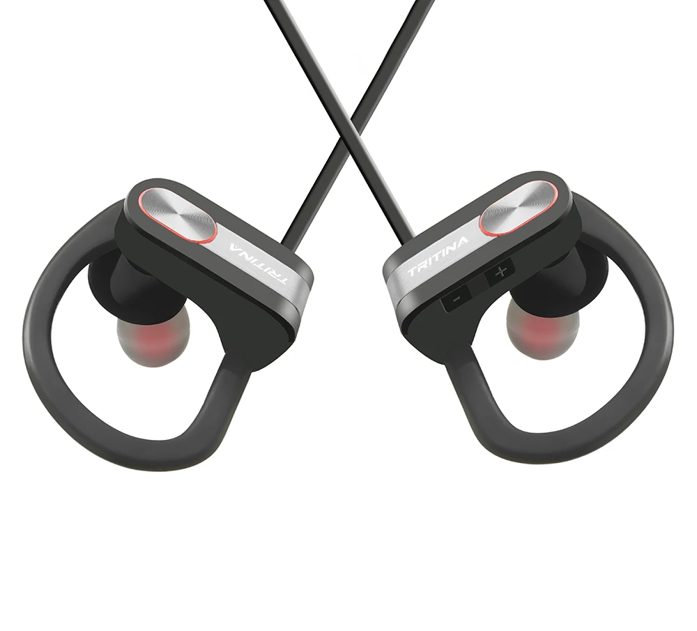 Tritina спортивные Bluetooth наушники Встроенный микрофон стерео звук форма кончиков