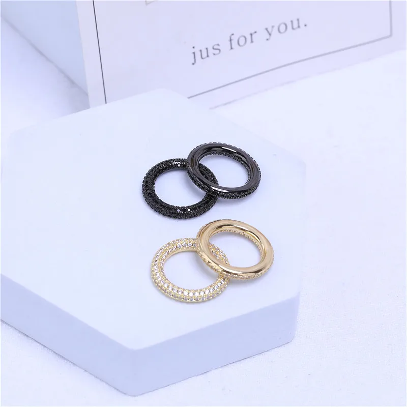 High Quality Pave Micro- Zircon Closed Circle Clasps DIY Jewelry Making Supplies Necklace Pendants Accessories
