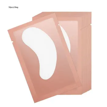 

50Pairs/Pack Paper Patches Eyelash Under Eye Pads Lash Eyelash Extension Paper Patches Eye Tips Sticker Wraps Make Up Tools