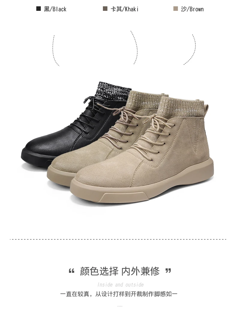 Г. Новые зимние мужские ботинки Zapato Модные мужские повседневные ботинки на шнуровке Высококачественная Нескользящая Теплая мужская обувь по щиколотку Zapatos Masculinos