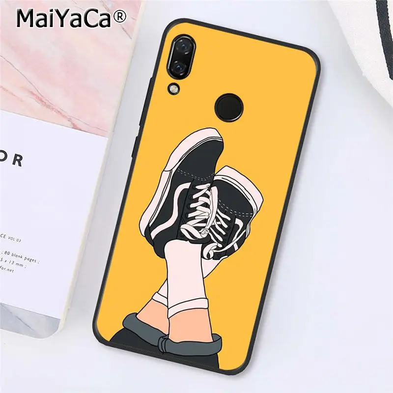 A8 MaiYaCa отличное искусство эстетический желтый цветок мультфильм девушка PhoneCase для Xiaomi Redmi8 4X 6A S2 5A Redmi 5 5Plus Note7 8Pro 7A 6A - Цвет: A8