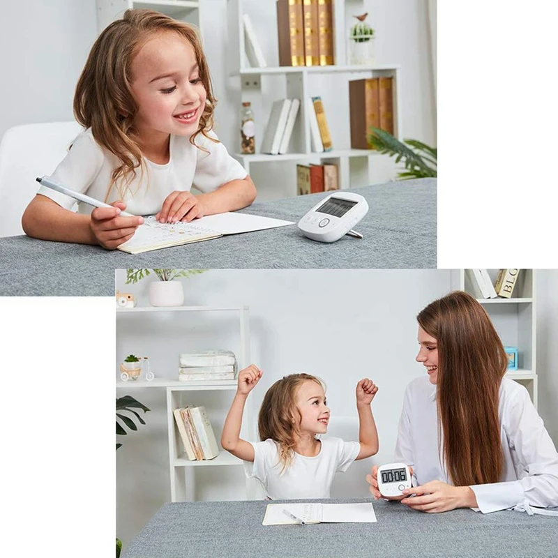 Digital Kitchen Timer, Multifunctions Timer for Kitchen with Larger LCD Display and Loud Alarm and Countdown Count Up Function R