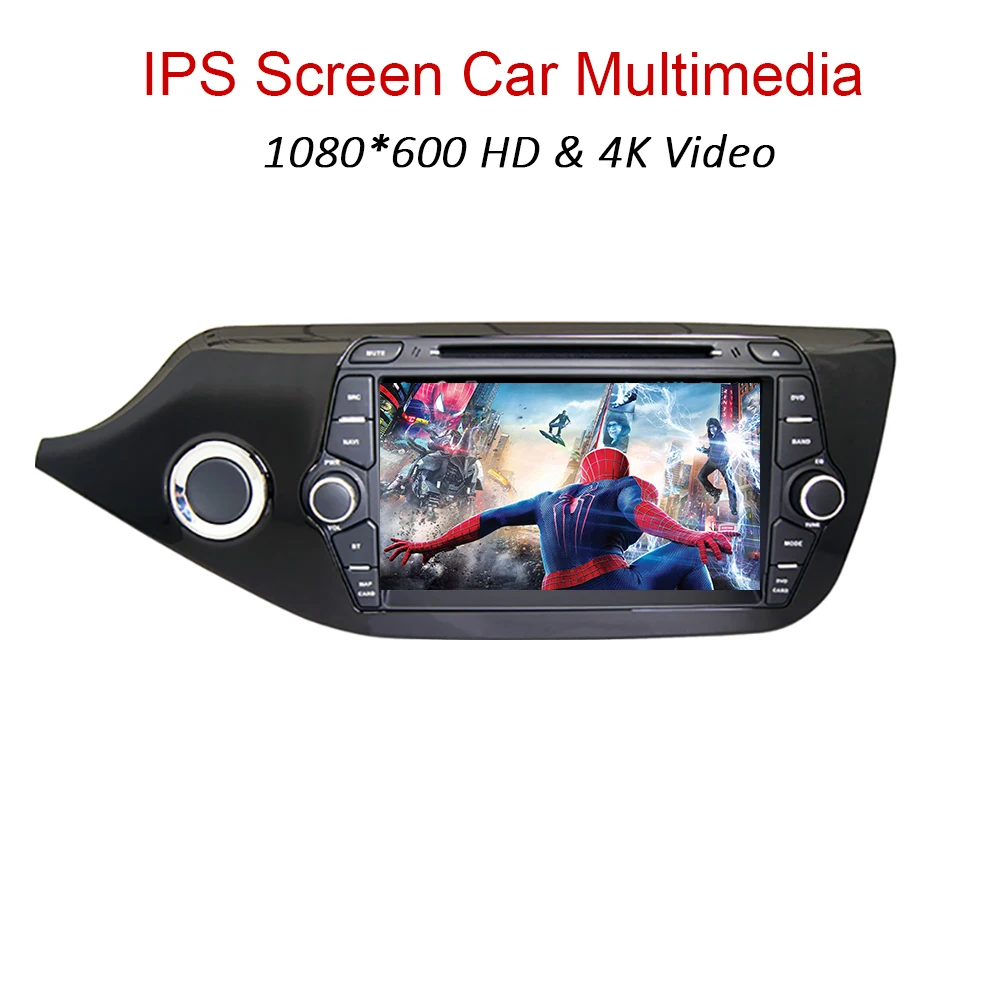 YAZH Android 9,0 автомобильный dvd-плеер для Kia Ceed Cee 'd с 8," ips 1024*600 HD радио/SW/Carplay/Mirror Link/Bluetooth 5,0