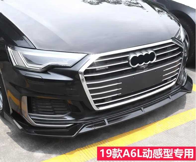 Для Audi A6 ABS защита выхлопного отверстия заднего бампера для- Audi A6 набор бампер задняя Передняя Лопата задний спойлер