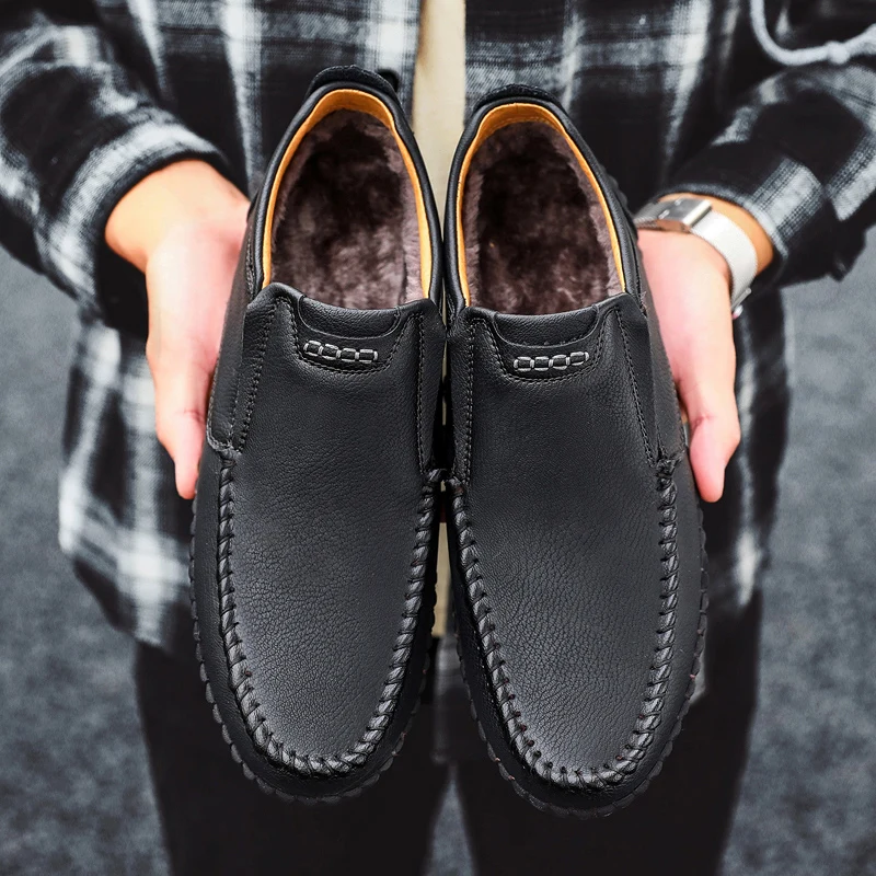 ROXDIA/брендовая мужская повседневная обувь из натуральной кожи, большие размеры 39-48 мужская обувь на плоской подошве в британском стиле ретро, мужские лоферы, RXM141