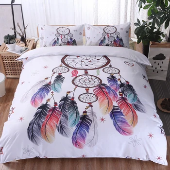 

Finether Luxury Soft Microfiber Bedding Set Bed Linen Set Colorful Duvet Cover Set Pillowcase Twin Full Queen King Size 2/3 pcs
