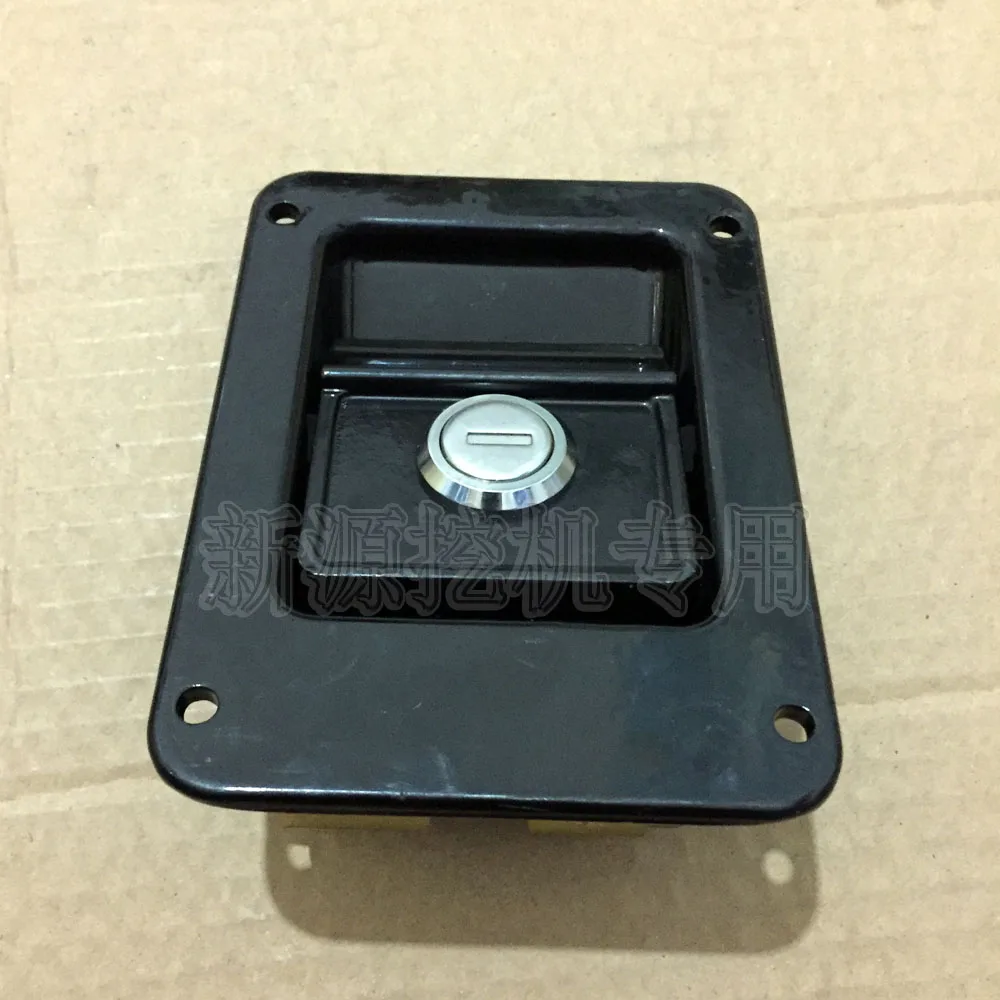 

Make for Yuanshan Xinyuan wheel excavator side cover hood lock toolbox side door lock lock block inner pull original accessories