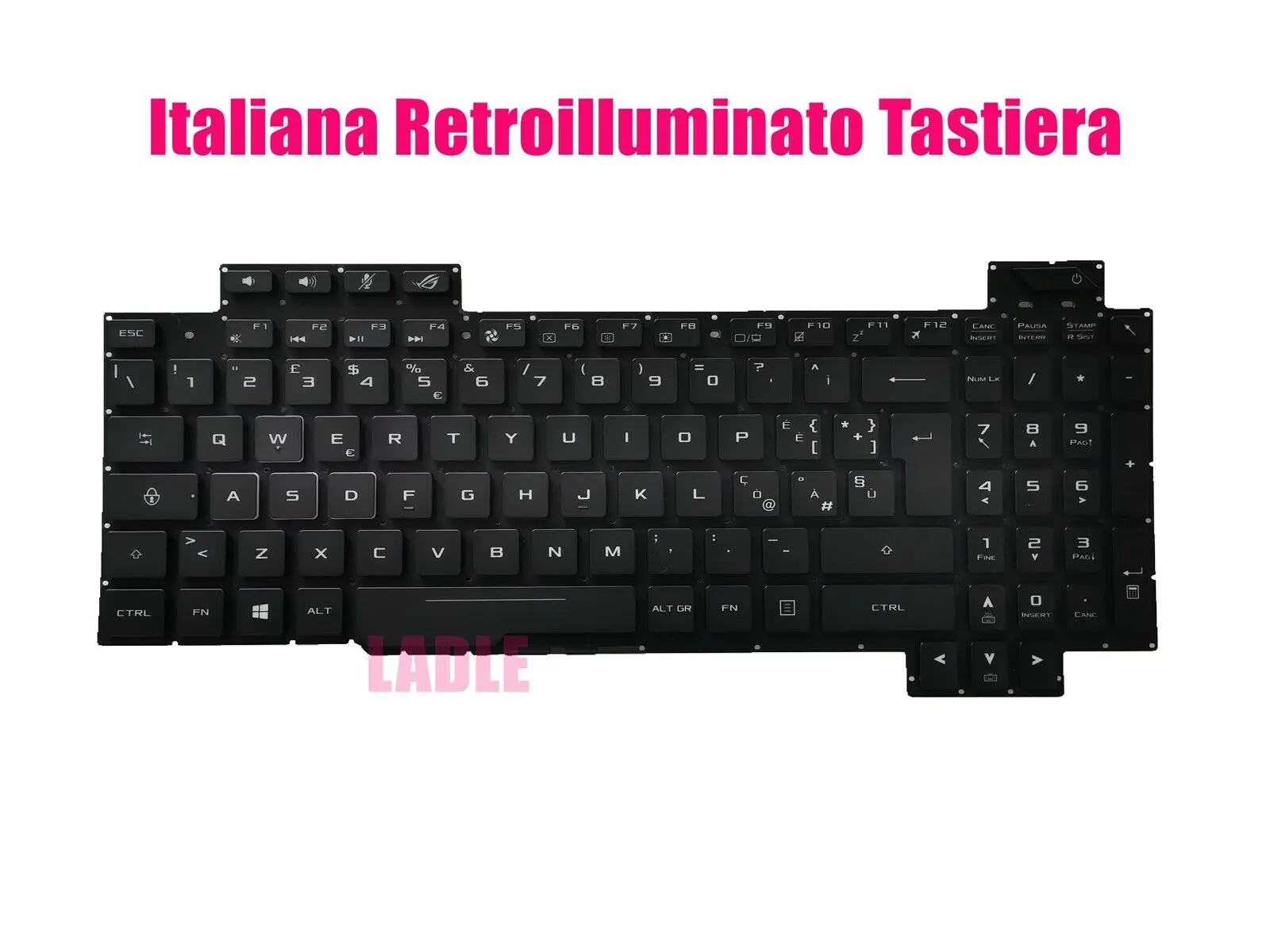 Italiana Retroilluminato Tastiera FOR ASUS GL703GM GL703GS | Компьютеры и офис