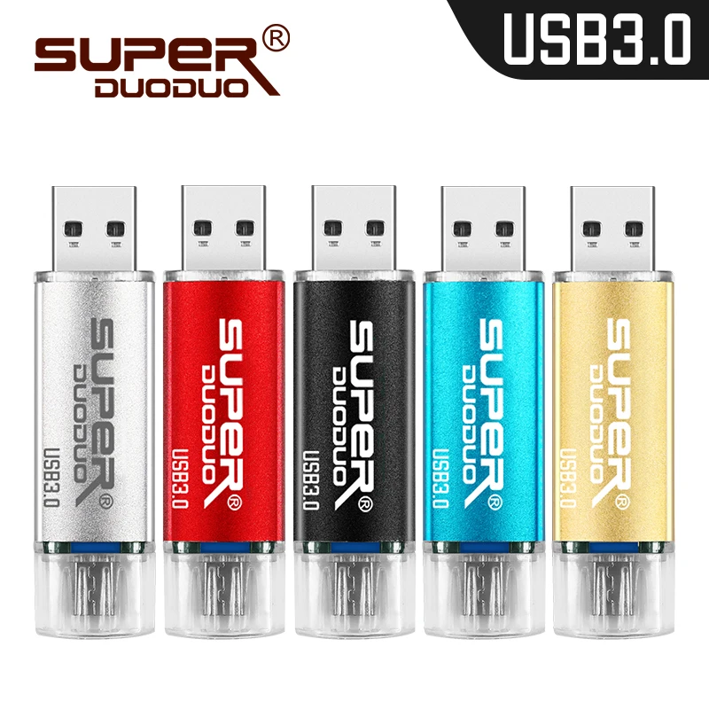 Смартфон, USB флеш-накопитель, металлический флеш-накопитель, 64 ГБ, флешка, 32 ГБ, USB 3,0, OTG, внешний накопитель, микро usb карта памяти, флеш-накопитель