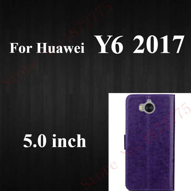 Huawei Y6 2017 Чехол для huawei P20 P8 P10 P9 Lite Mini Honor 9 5A 6A 8 5C 7C 6X Коврики 10 Lite Y3 Y5 II Y9 Y6 7A Pro P Smart флип-чехол - Цвет: Huawei Y6 2017