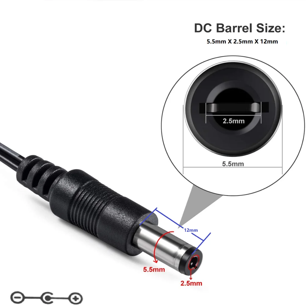 DC 12V 1A UL Listed источник питания адаптер Шнур для светодиодных полос света CCTV камера