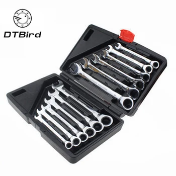 

Hardware tool 12PC dual-purpose ratchet quick wrench glove with 72 teeth CRV chromium vanadium steel