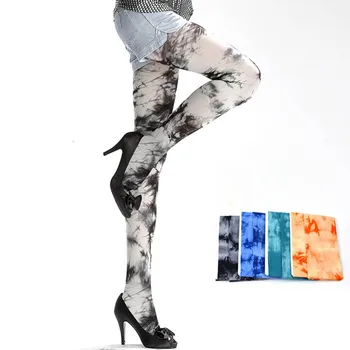 

Women Sexy Warm Tights Spring Autumn Fashion Tie dye Seamless Pantyhose 100D Velvet Medias Elastic Soft Slim Collant Femme