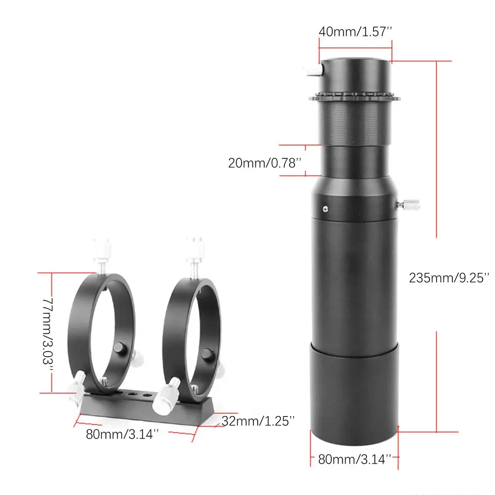 Для Angeleyes 50 мм 60 мм Finderscope Guide, полностью покрытый Guidescope, окулярный искатель для монокулярного бинокулярного телескопа