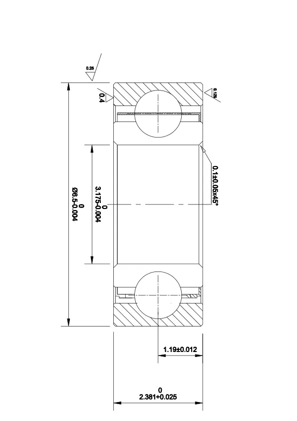 10 Stuks Tandheelkundige Handstuk Lager Sr144 3.175*6.35*2.38Mm Roestvrijstalen Lagers 50000Rpm Geen Verwarming