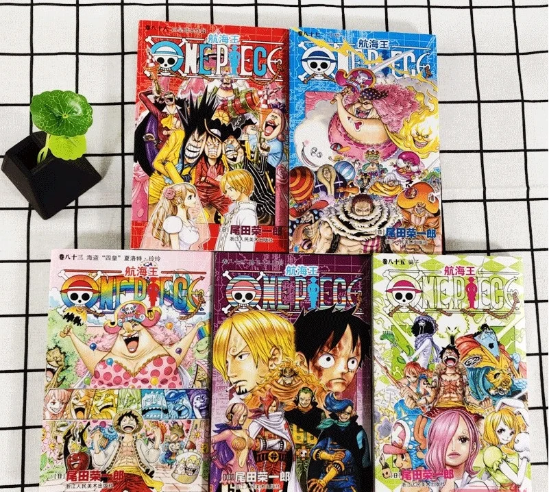 5 Books One Piece Vol 84 85 86 87 Japan Teens Adult Caricature Cartoon Manga Comic Book Simplified Chinese China Version Literature Fiction Aliexpress